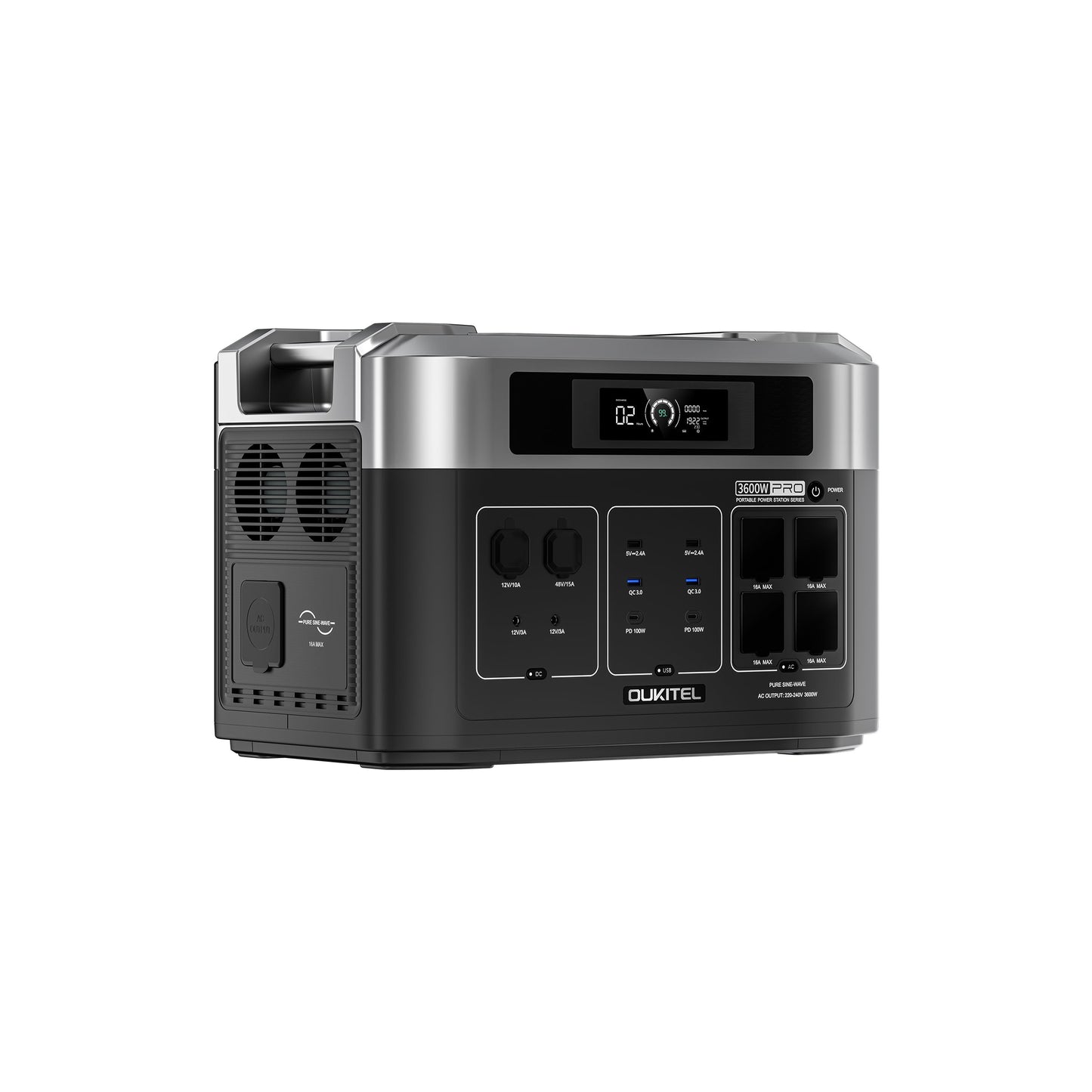 OUKITEL BP2000E PRO Portable Power Station 3600W