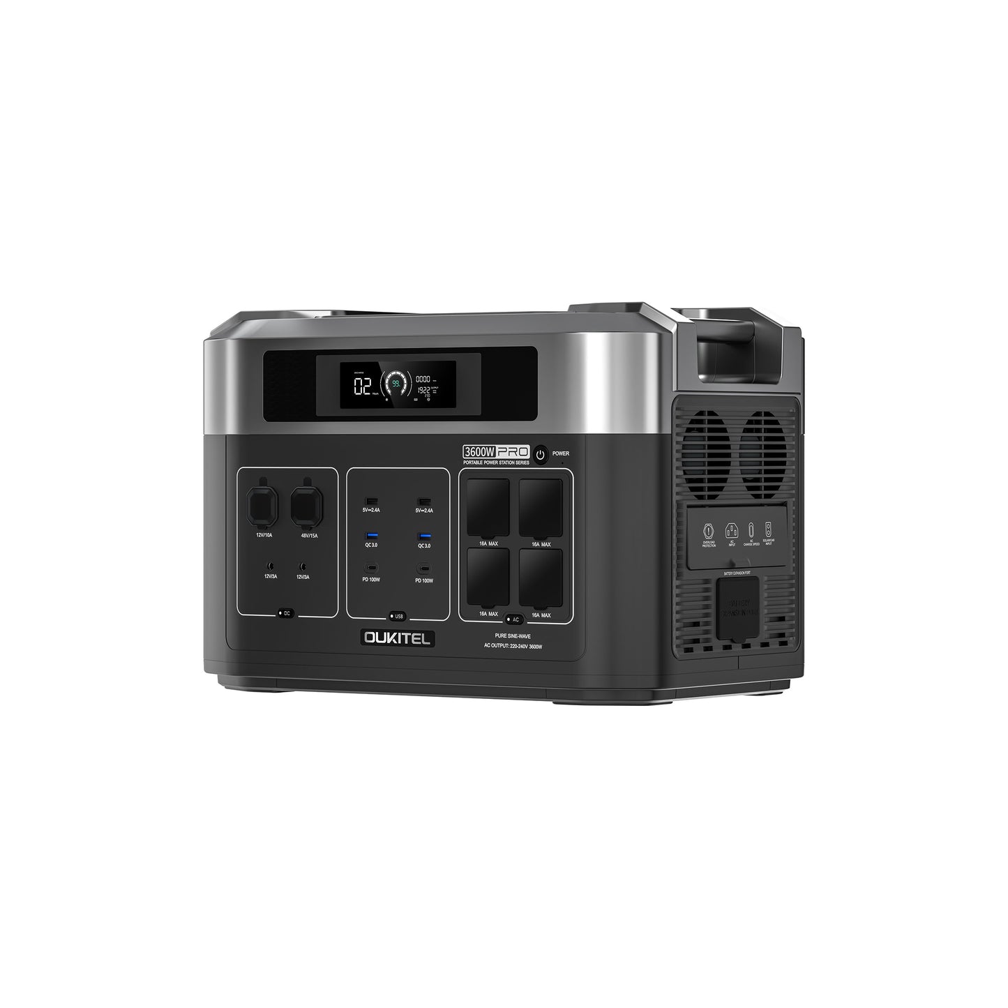 OUKITEL BP2000E PRO Portable Power Station 3600W