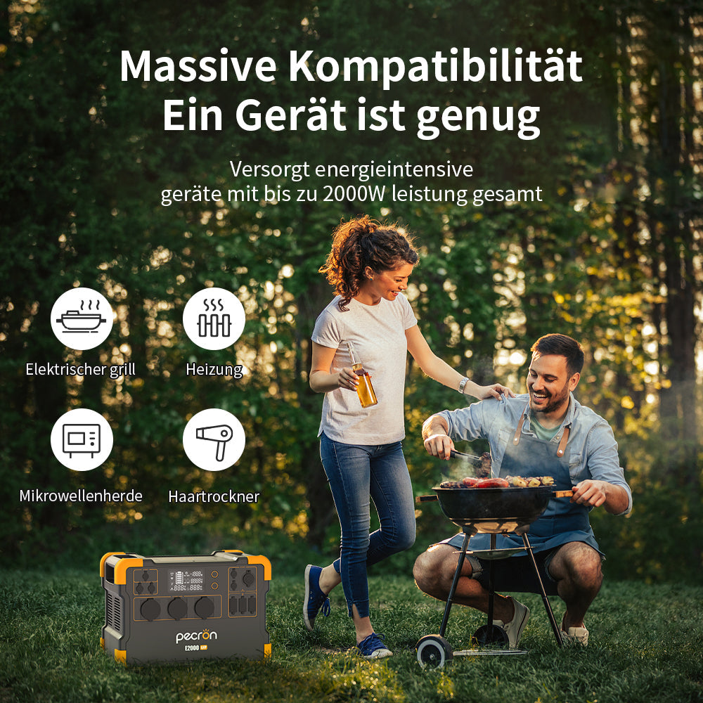 Centrale électrique portative extensible PECRON E2000LFP 2000W 1920Wh