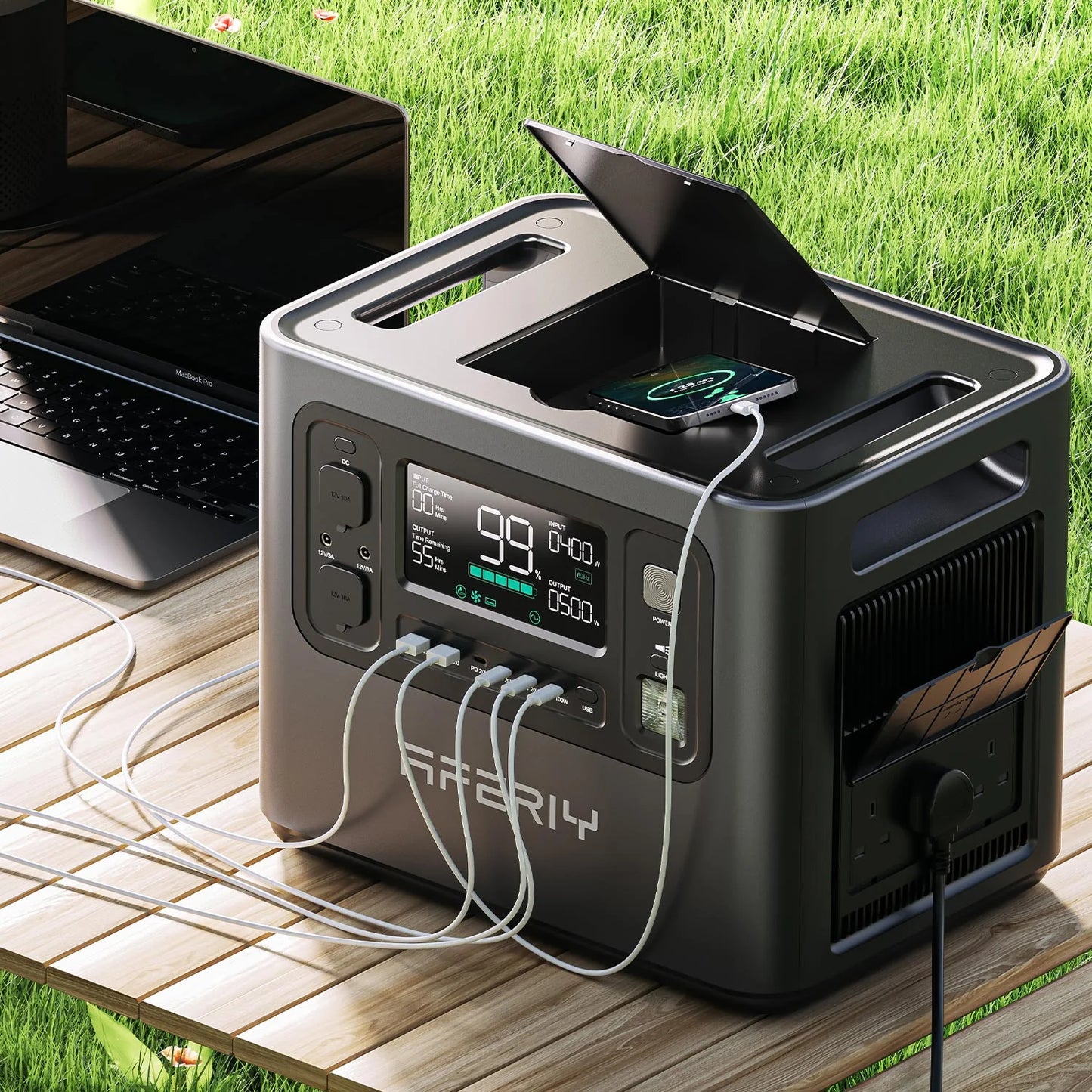 AFERIY P210 Station D'énergie Portable | 2400W 2048Wh version EU 220V