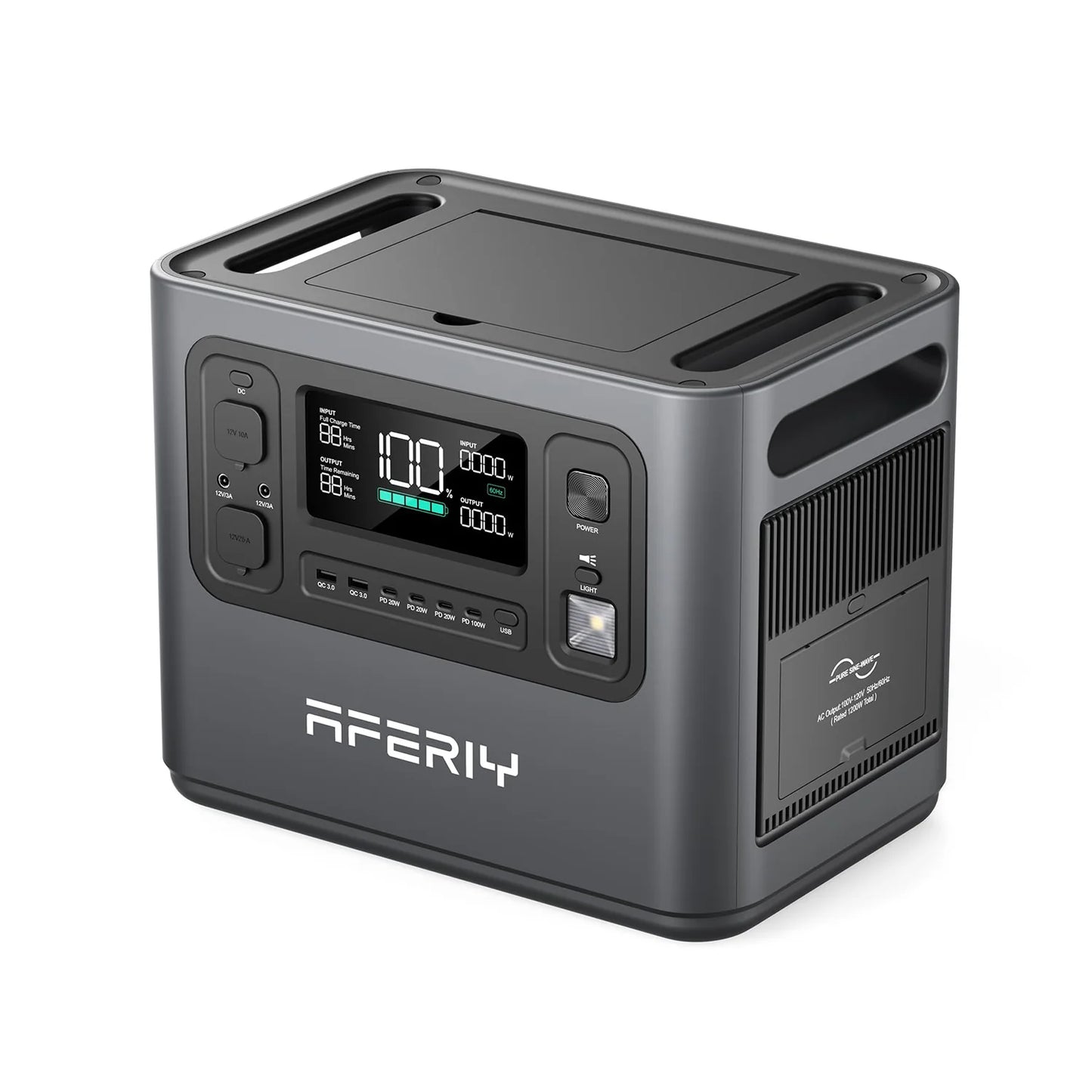 Aferiy P110 Station D'énergie Portable | 1200W 1248Wh version EU 220V