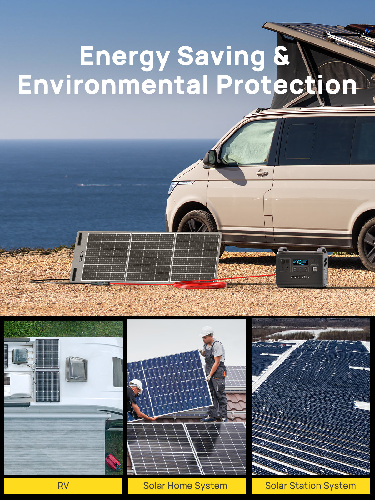 AFERIY Câble D'extension Pour Panneau Solaire 5M/10M