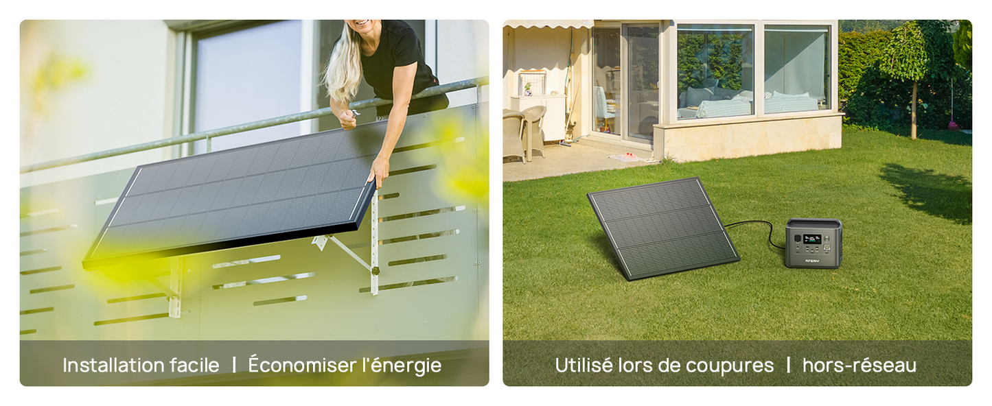 AFERIY AF-SG120 Panneau Solaire Portable Rigide 120W IP68
