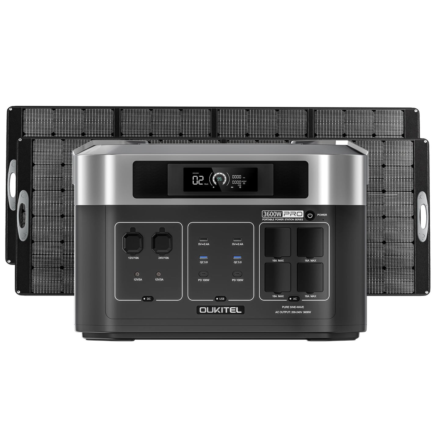 OUKITEL BP2000E PRO Portable Power Station 3600W