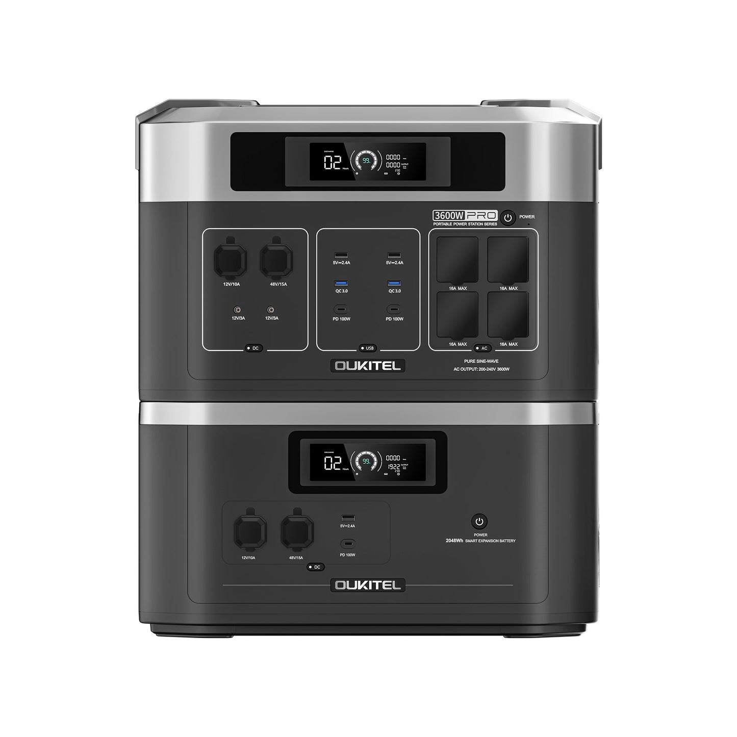 OUKITEL BP2000E PRO Portable Power Station 3600W