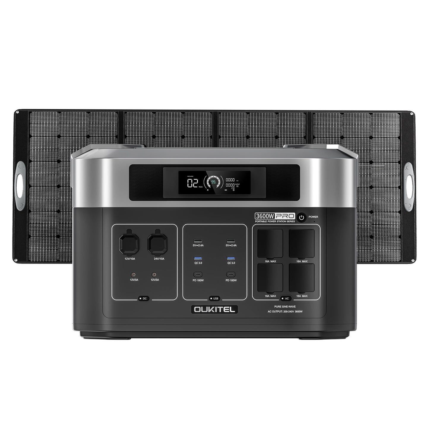 OUKITEL BP2000E PRO Portable Power Station 3600W