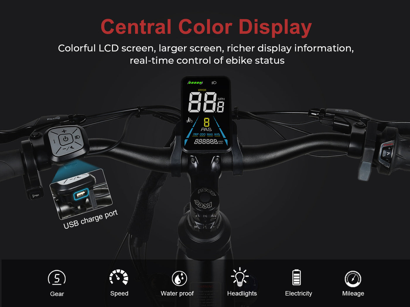 SAMEBIKE RS-A01 Pro-T 250W Moteur Vélo Électrique Urbain