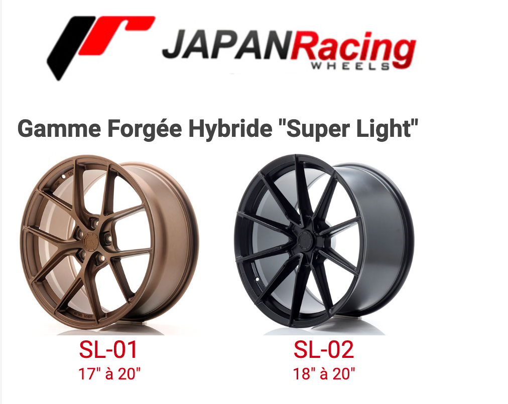 Jantes JR JAPAN RACING pour véhicule sportif / compétition / Van / 4X4