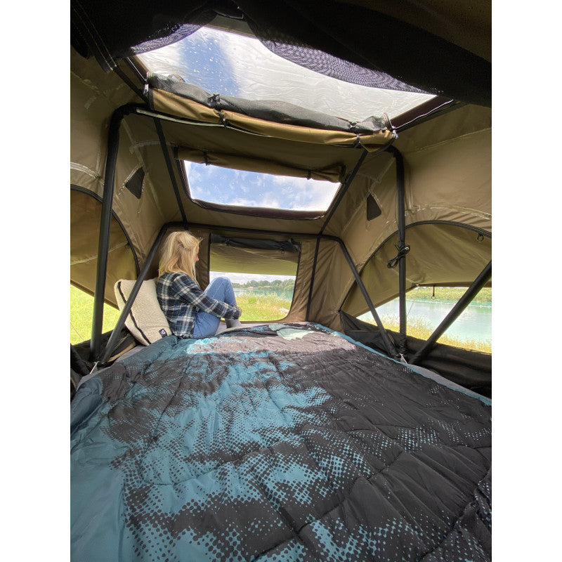 TENTE DE TOIT VICKYWOOD SMALL WILLOW 140 - CAMEL ET NOIR