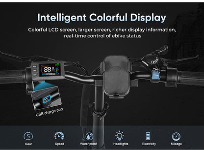 SAMEBIKE CY20 350W Moteur Vélo Électrique Portable