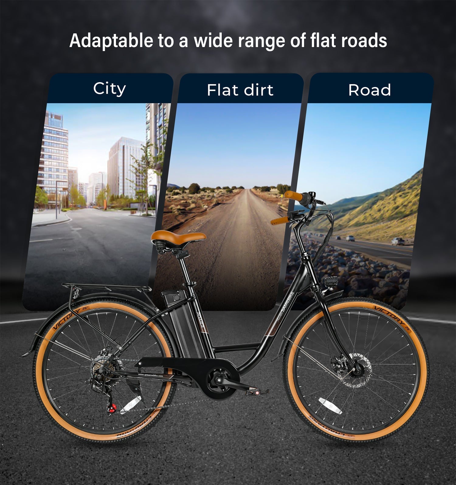 SAMEBIKE TDE10Z 350W Moteur Vélo électrique urbain