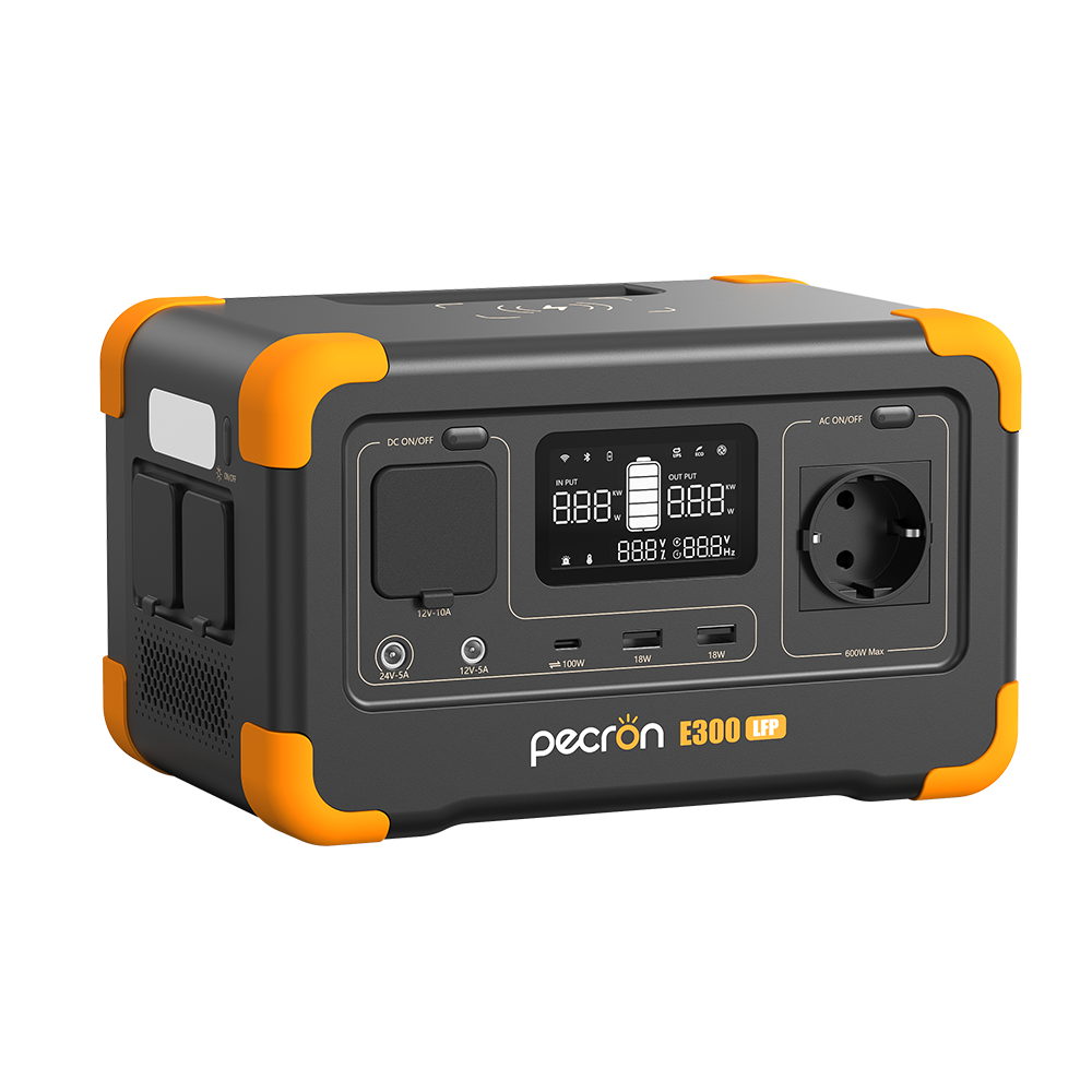 PECRON E300LFP Expandable Portable Power Station 600W 288Wh