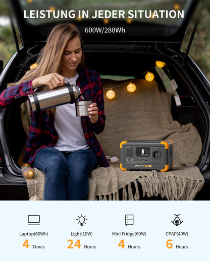 PECRON E300LFP Expandable Portable Power Station 600W 288Wh