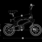 DYU D3F 14 Inch Mini Folding Electric Bike - Black
