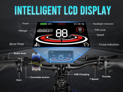 SAMEBIKE LO26 Plus 1000W Moteur Vélo Électrique tout-terrain