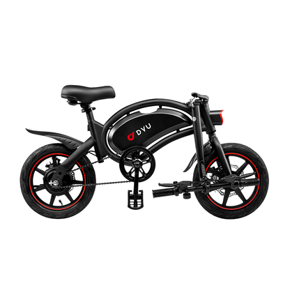 DYU D3F 14 Inch Mini Folding Electric Bike - Black