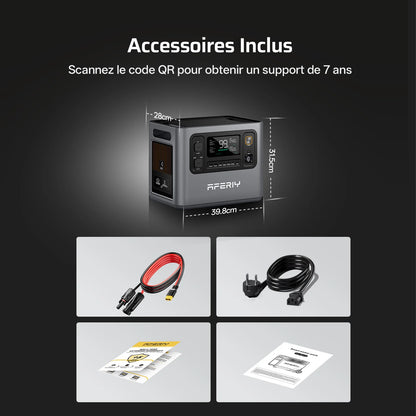 AFERIY Haven3000 P300 Station D'énergie Portable une Capacité D'extension | 3000W 2048Wh - 10240Wh