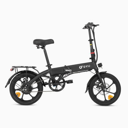 DYU D3F 14 Inch Mini Folding Electric Bike - Black