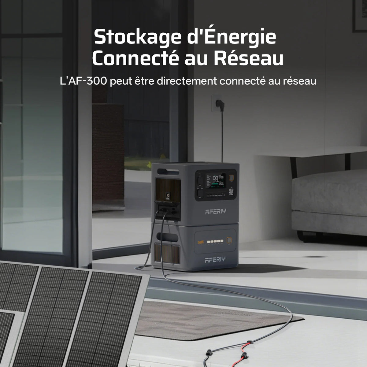 AFERIY Haven3000 P300 Station D'énergie Portable une Capacité D'extension | 3000W 2048Wh - 10240Wh