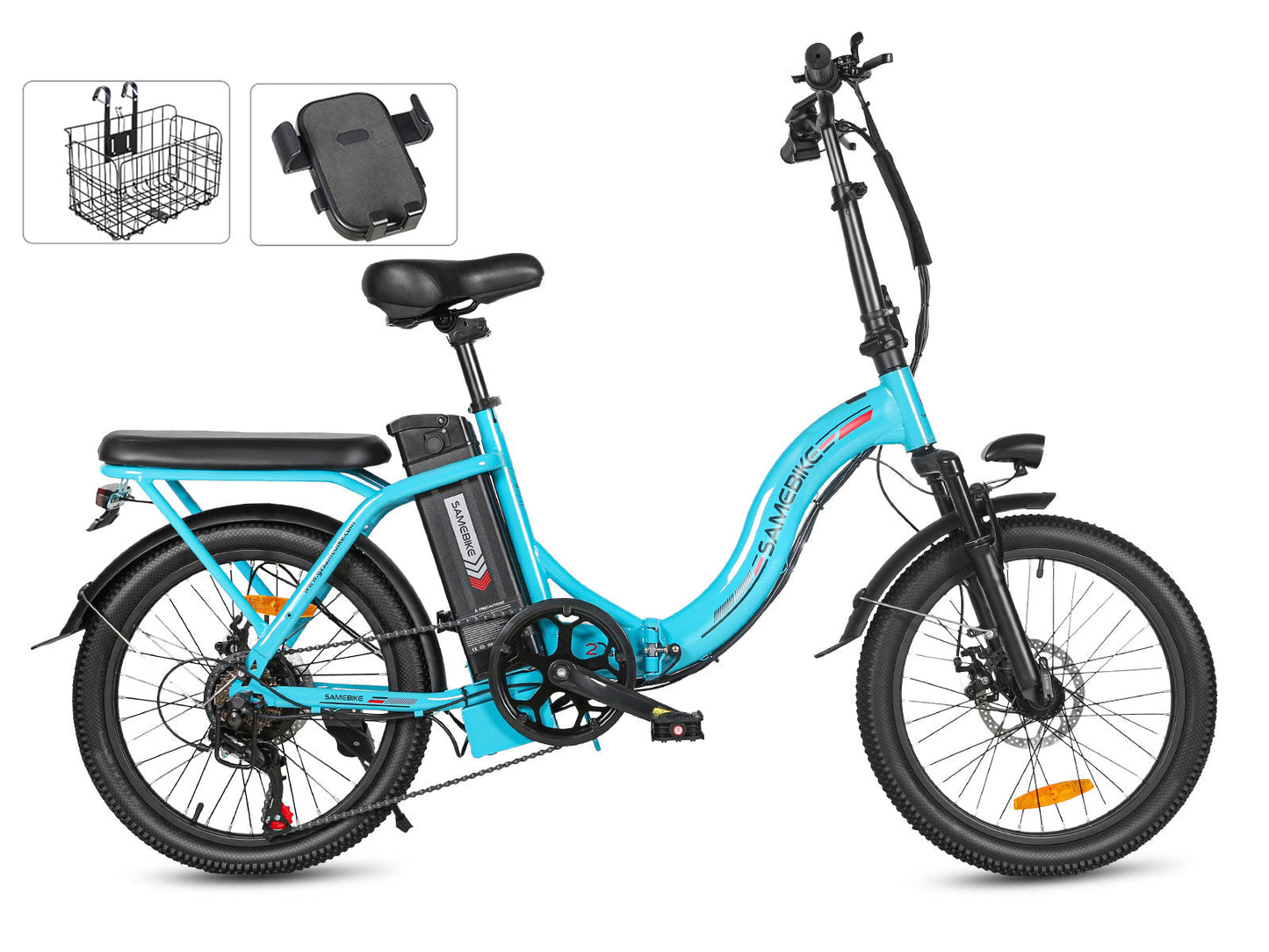 SAMEBIKE CY20 350W Moteur Vélo Électrique Portable