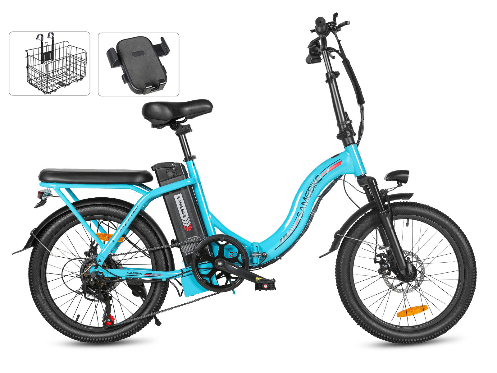 SAMEBIKE CY20 350W Moteur Vélo Électrique Portable