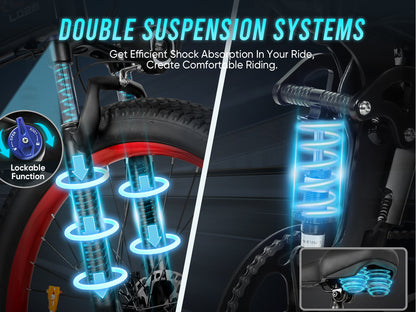 SAMEBIKE LO26 Plus 1000W Moteur Vélo Électrique tout-terrain