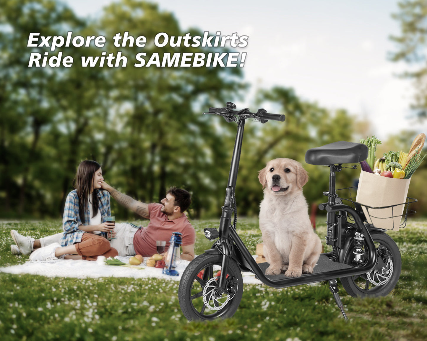 SAMEBIKE SM-C02 500W Moteur Trottinette Électrique Pliante