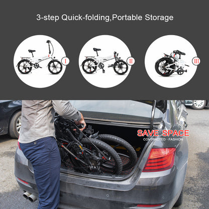 SAMEBIKE 20LVXD30-II Vélo électrique pliant