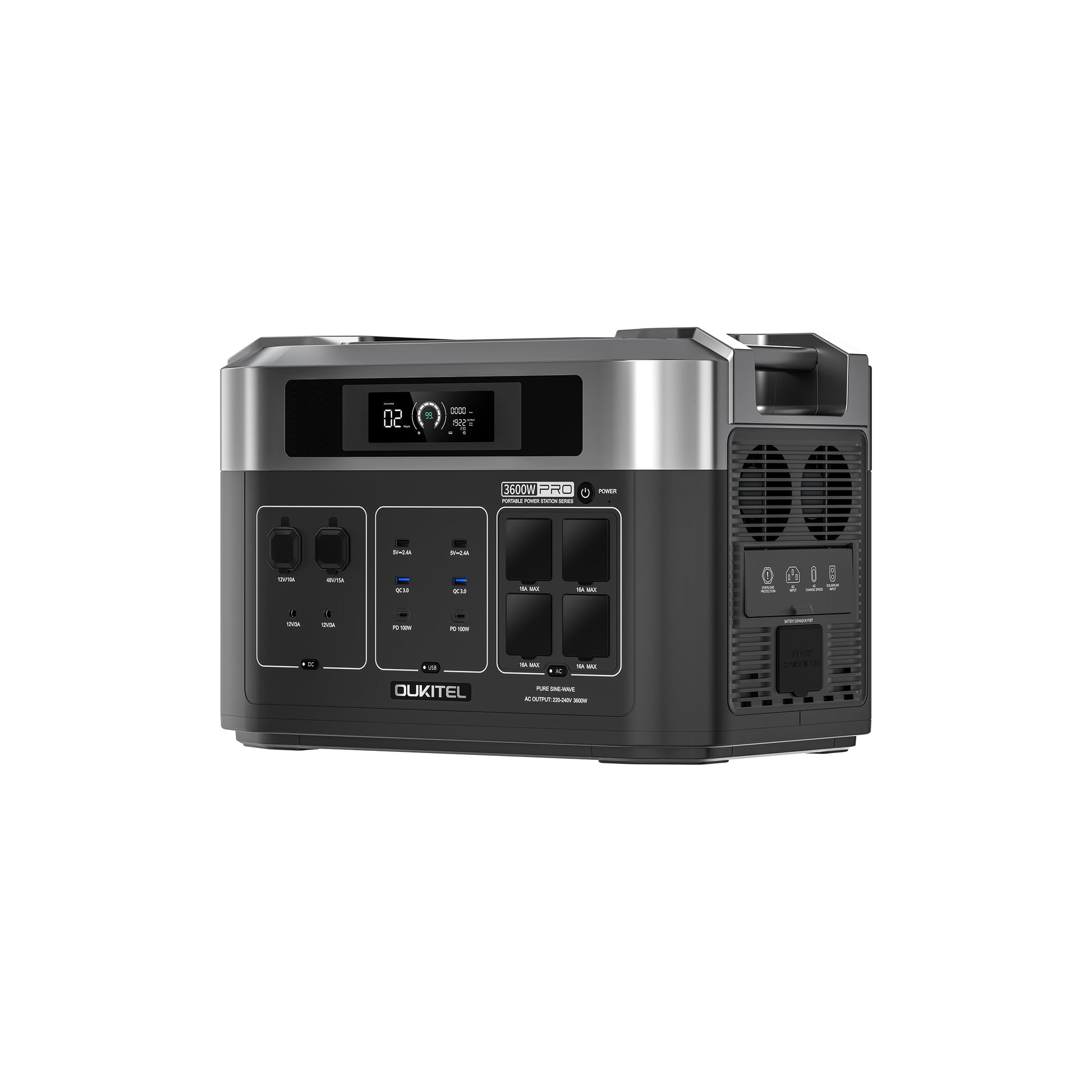 OUKITEL BP2000E PRO Portable Power Station 3600W