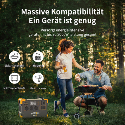 Centrale électrique portative extensible PECRON E2000LFP 2000W 1920Wh