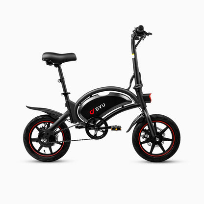 DYU D3F 14 Inch Mini Folding Electric Bike - Black