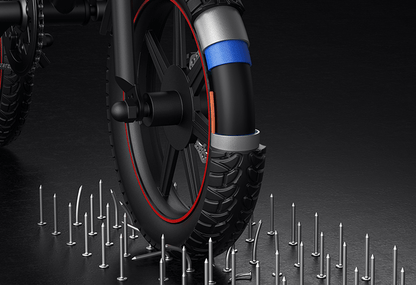 DYU D3F 14 Inch Mini Folding Electric Bike - Black