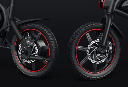 DYU D3F 14 Inch Mini Folding Electric Bike - Black
