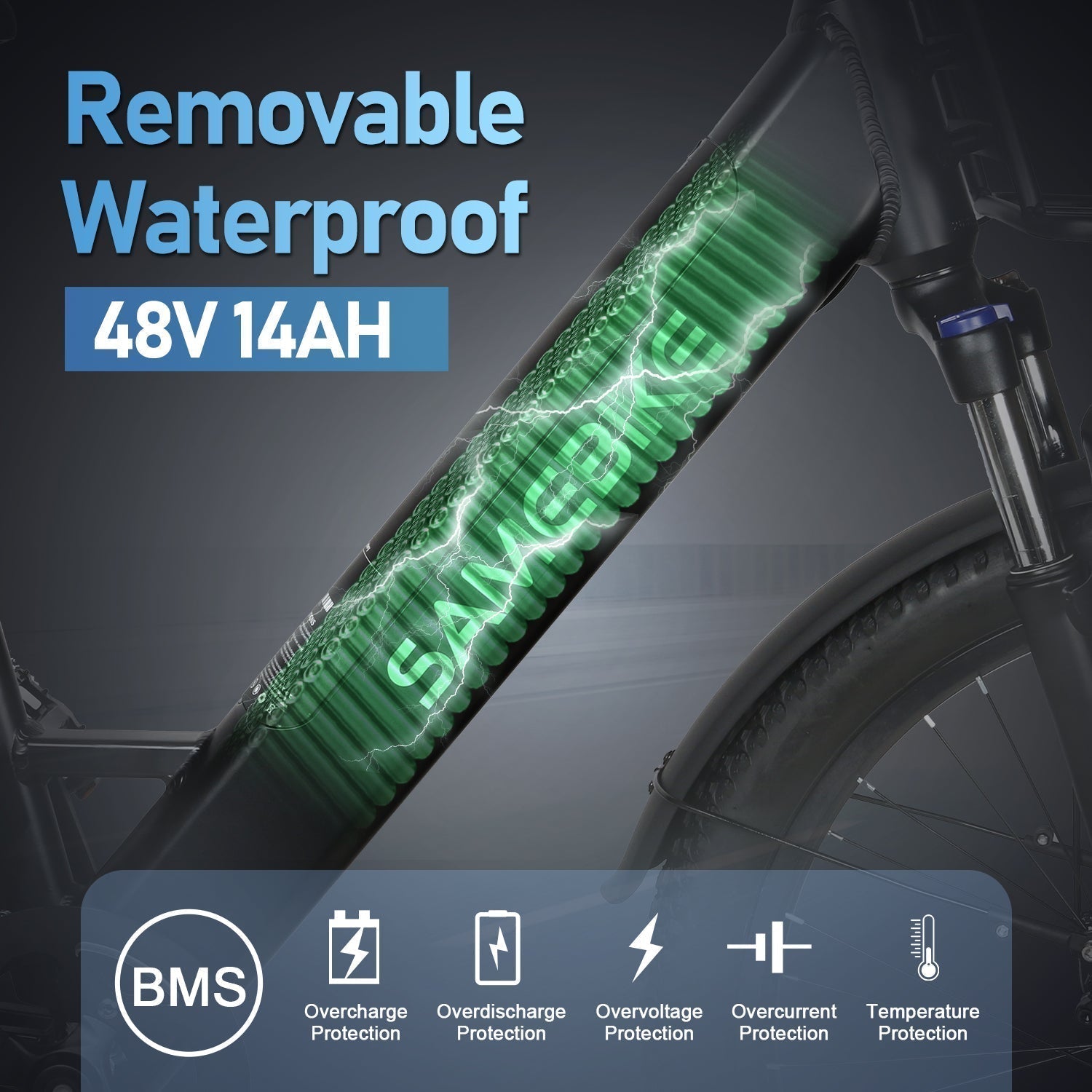 SAMEBIKE RS-A01 Plus 750W Moteur Vélo électrique Urbain