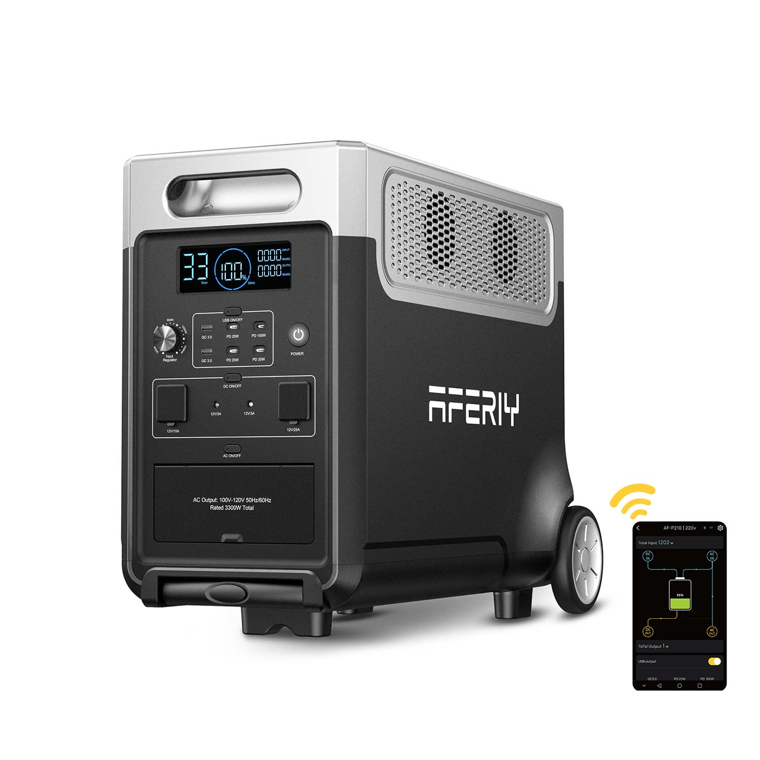 AFERIY P310 Station D'énergie Portable une Capacité D'extension | 3600W 3840Wh