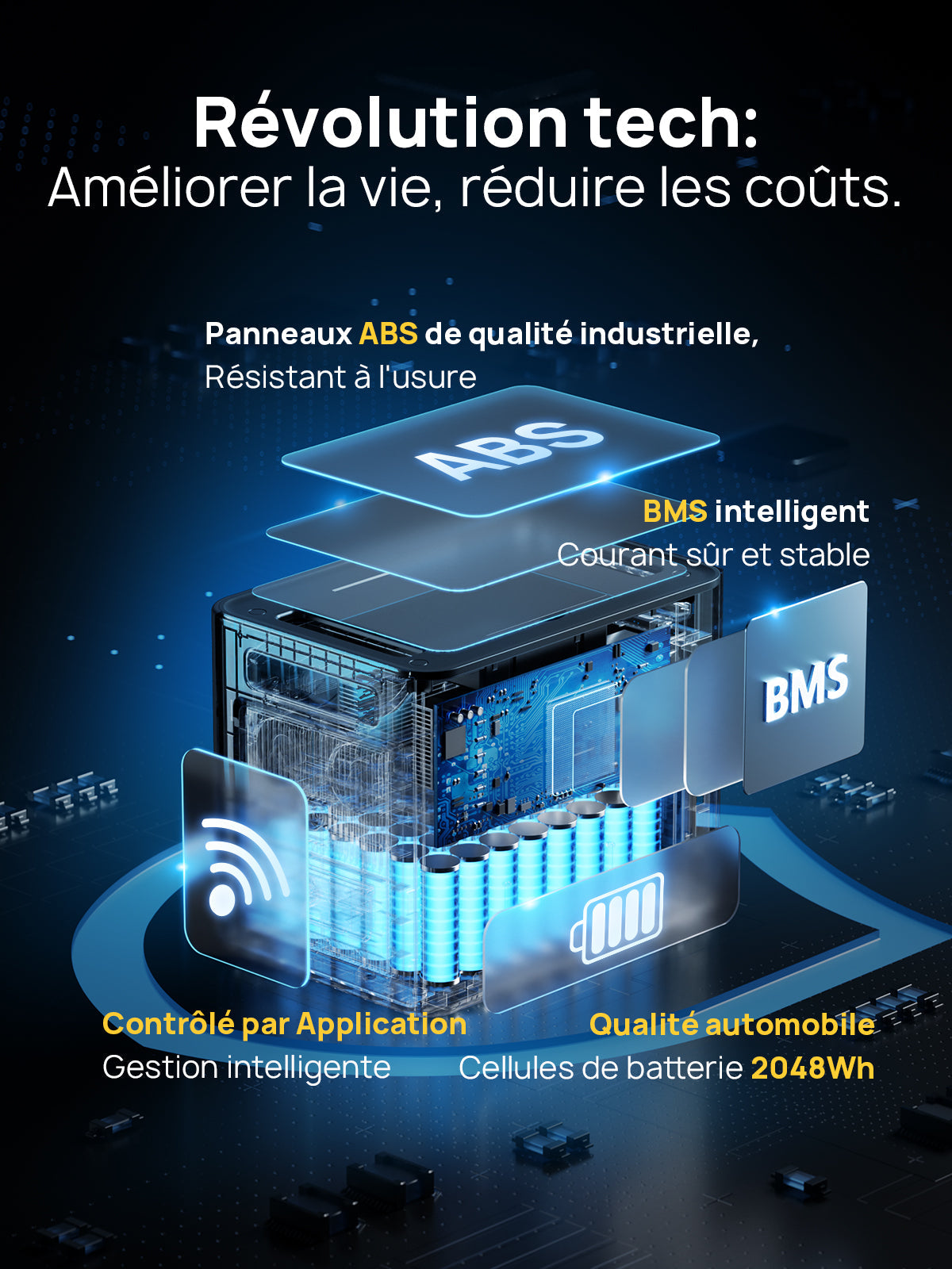 AFERIY P210 Station D'énergie Portable | 2400W 2048Wh