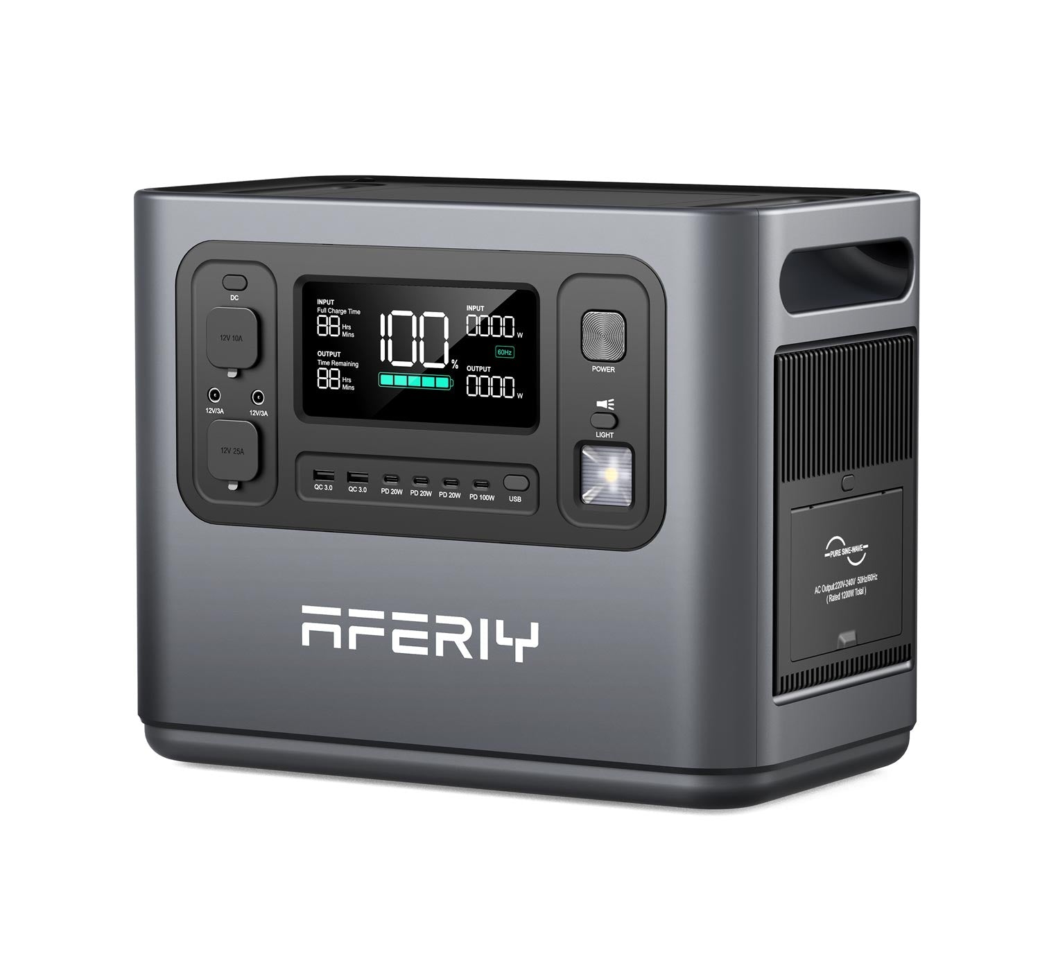 AFERIY P110-D Station D'énergie Portable | 1200W 960Wh