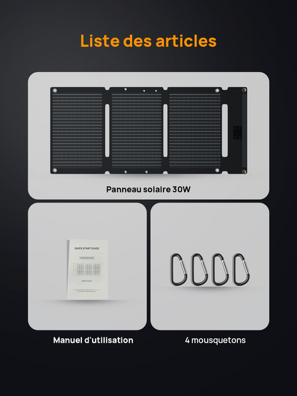 AFERIY AF-SL30 Panneau Solaire Portable 30W