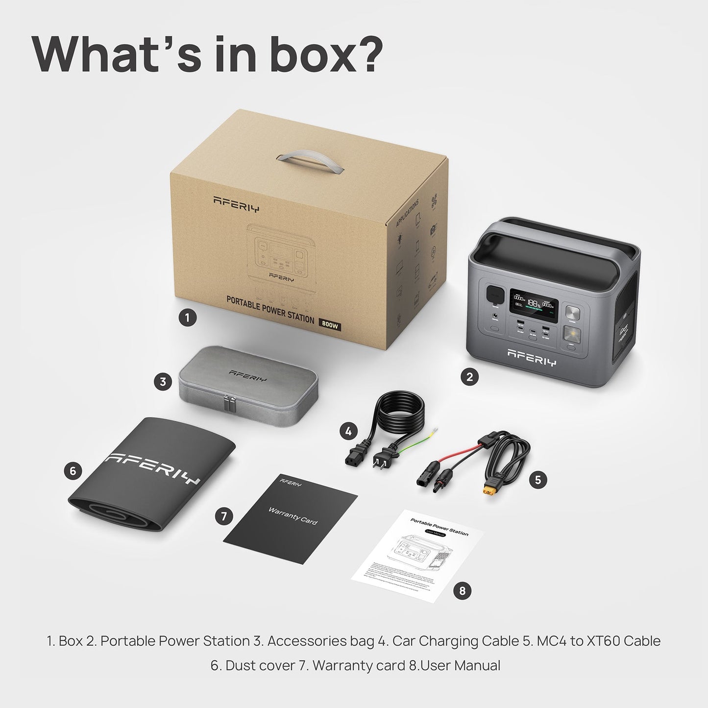 AFERIY P010 Station D'énergie Portable | 800W 512Wh