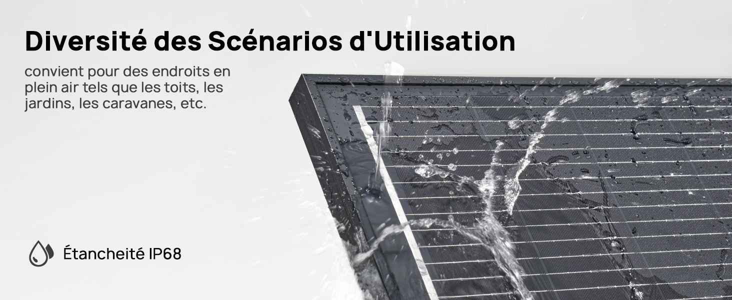 AFERIY AF-SG120 Panneau Solaire Portable Rigide 120W IP68