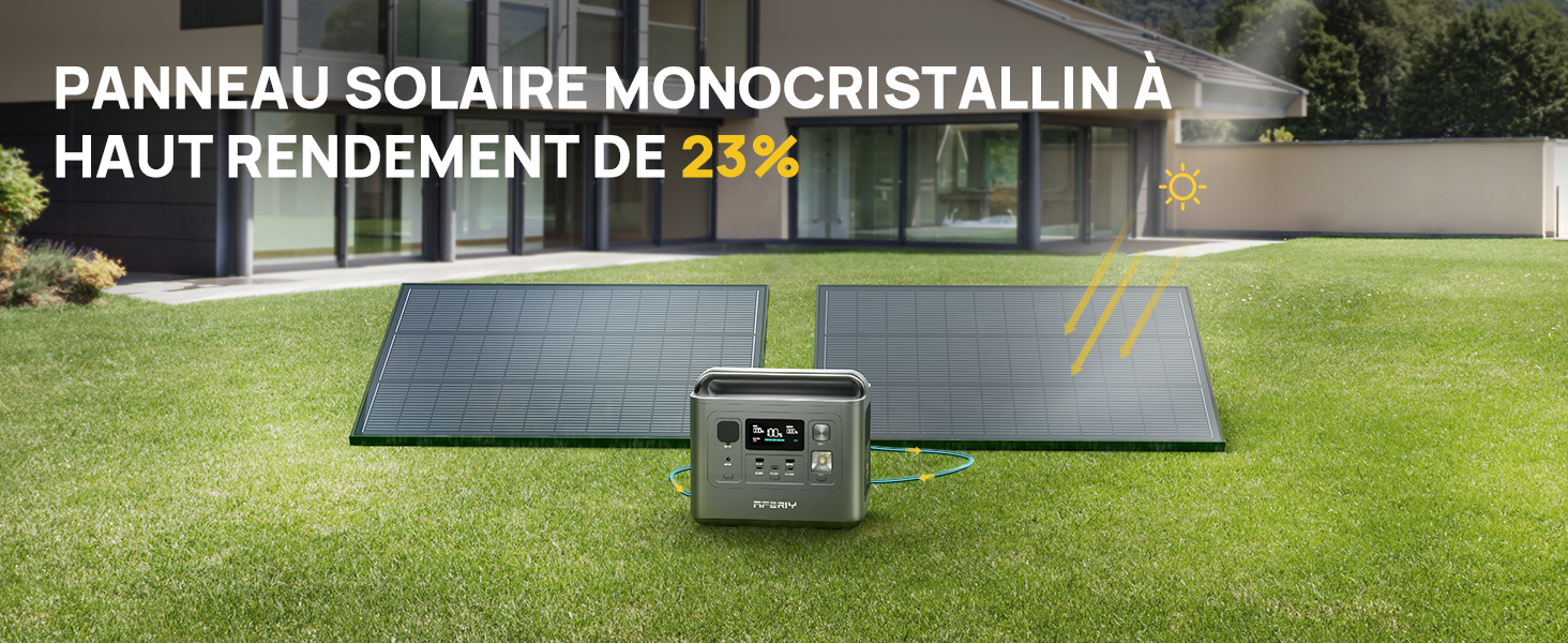 AFERIY AF-SG120 Panneau Solaire Portable Rigide 120W IP68