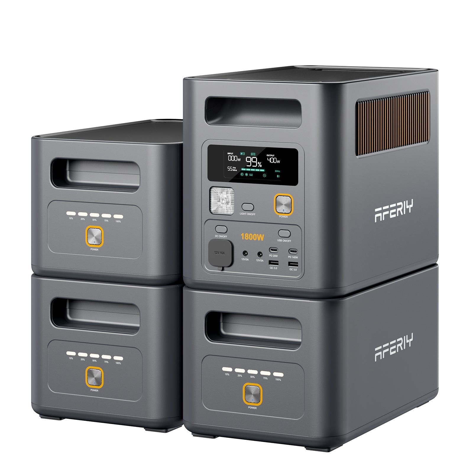 AFERIY Nomad1800 Pro Station D'énergie Portable Une Capacité D'extension | 1800W 1024Wh - 5120Wh