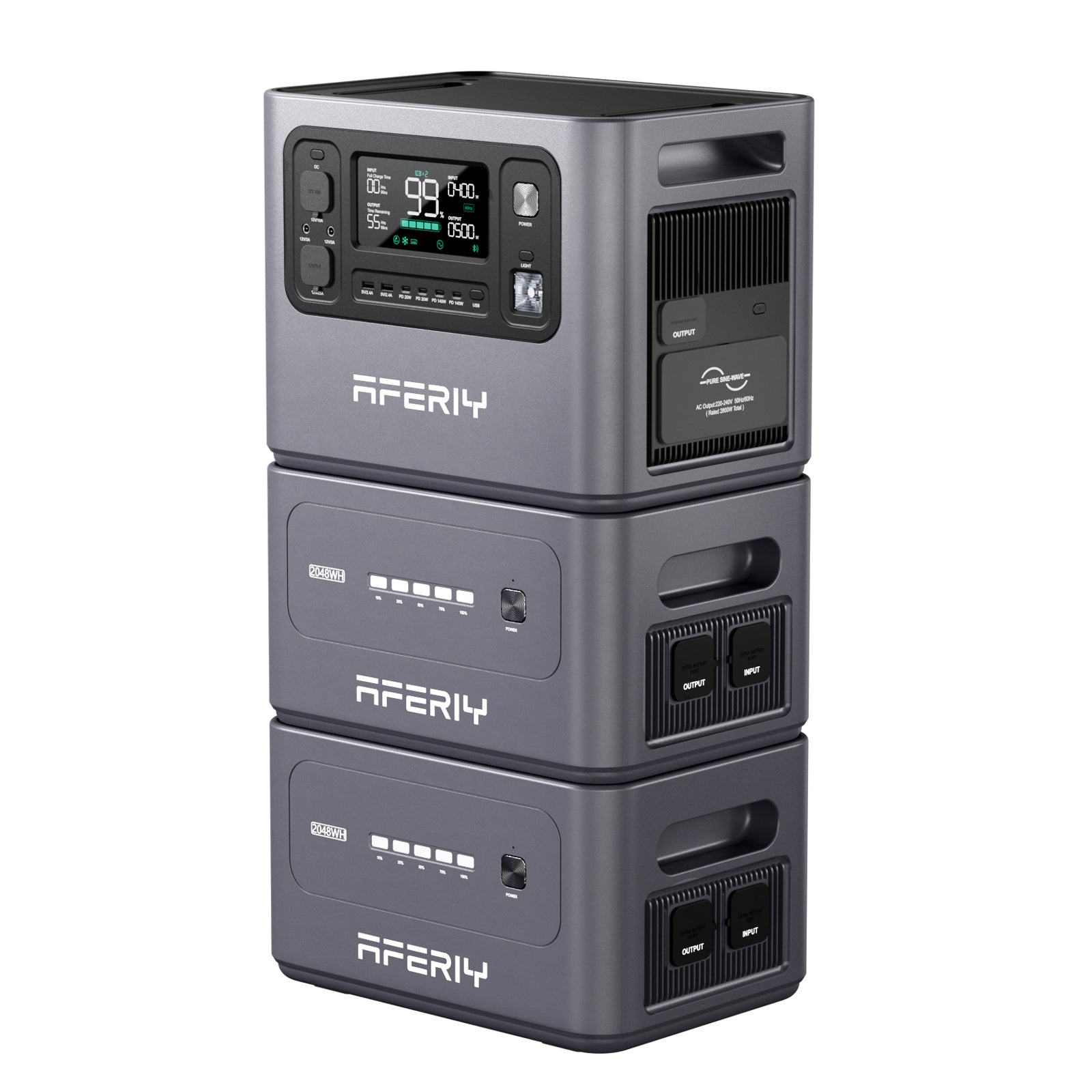 AFERIY P280 Station D'énergie Portable une Capacité D'extension | 2800W 2048Wh - 10240Wh