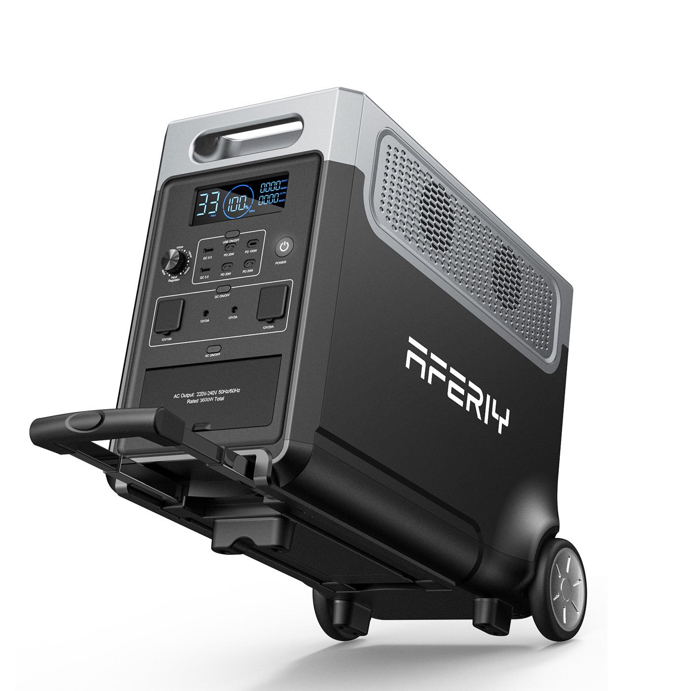 AFERIY P310 3600W Kit Générateur Solaire avec Batterie d’Extension 3840Wh