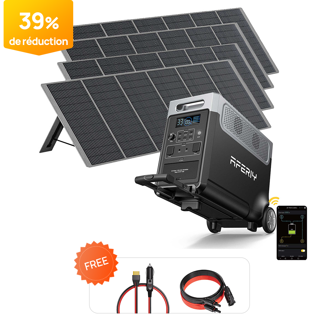 AFERIY P310 3600W Générateur Solaire une Capacité D'extension