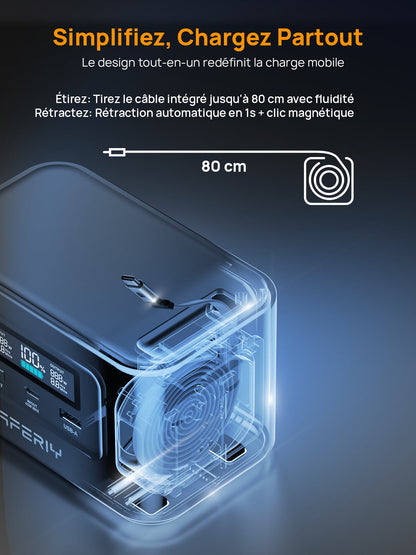 AFERIY Nano100 Station D'énergie Portable | 100W 99.2Wh