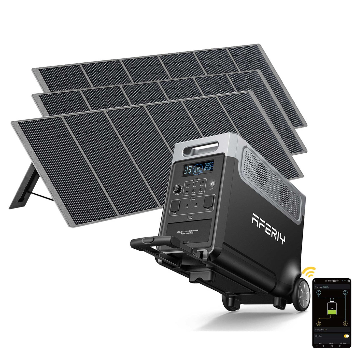 AFERIY P310 3600W Générateur Solaire une Capacité D'extension