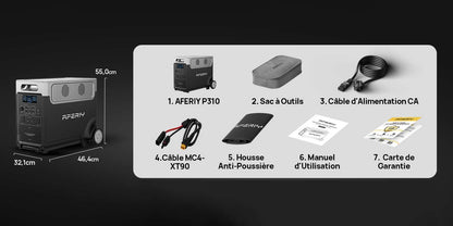 AFERIY P310 3600W Générateur Solaire une Capacité D'extension