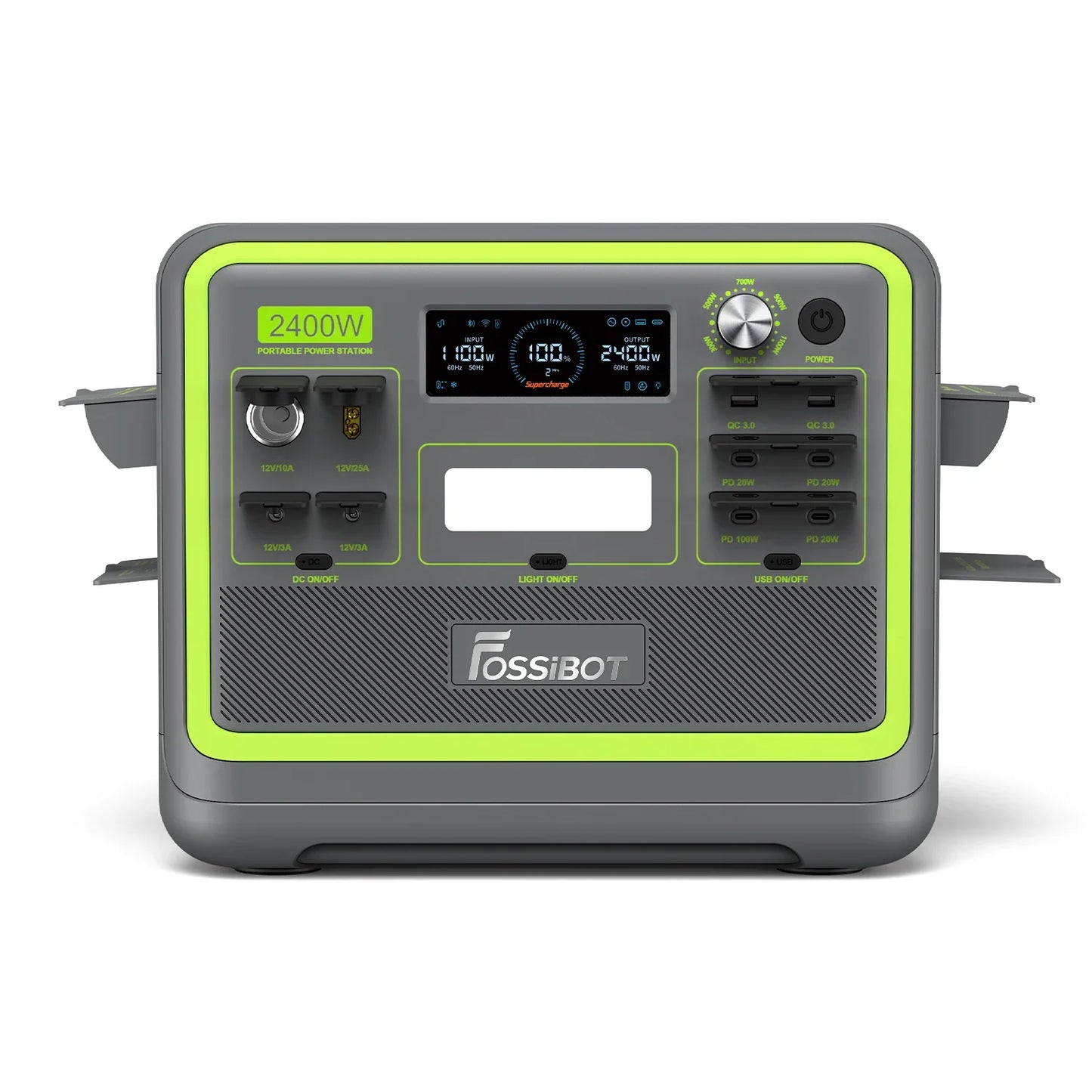 FOSSiBOT F2400 Station d'énergie portable | 2 400 W 2 048 Wh