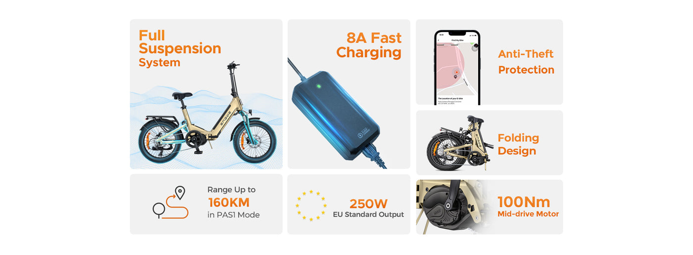 ENGWE L20 3.0 Pro Vélo électrique compact tout suspendu